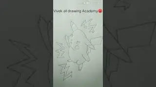Angry Pikachu Pokemon drawing #short #creative #pikachu