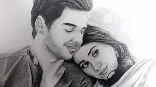 Drawing Dhadak Stars - Realistic Sketch | Janhvi and Ishaan's Sketch | Dhadak Sketch