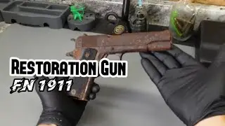 Restoring Navy Gun Fn 1911 systema M1927 #ipscshooting #restoration #gunrestoration  #senjataapi