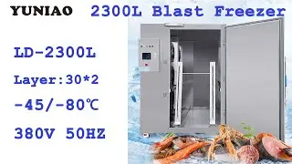 Factory Price High Quality 2300L  -45 and -80 degree blast freezer  Blast Chiller