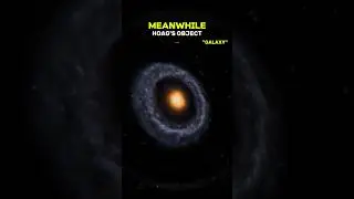 Saturn J1407b vs Hoag's Galaxy #rings #galaxy #shorts