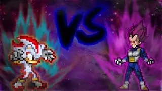 Shadow (JtxIso) VS Vegeta ALL FORMS [Kuro] (MUGEN Sprite Battle)