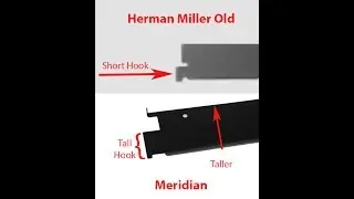 Meridian and Herman Miller Old Style File Cabinets Comparing File Bars and Hanging File Rails