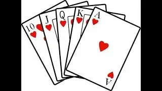 One Minute Game With Playing Cards and Glass