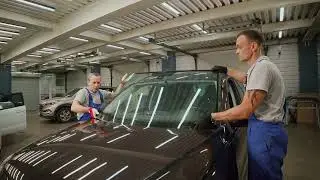 Установка стекол на автомобиль в компании Еврогласс