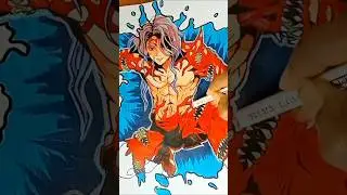 🥵The Face of Pure Evil &ndash; Muzan Kibutsuji🤯#demonslayer #muzan #art #drawing #fanart #anime #shorts