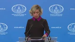 Брифинг М.В.Захаровой, Москва, 4 апреля 2019 года