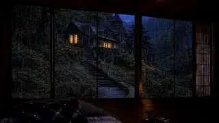 Night Rain Sounds in a Dark Bedroom (No Ads)🌙 Night Ambience for Deep Sleep🌙RAIN SLEEP SOUNDS🌙