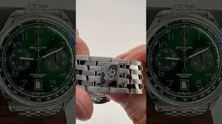 2023 Breitling Premier B01 Chronograph 42MM Green Dial Steel Bracelet (AB0145)