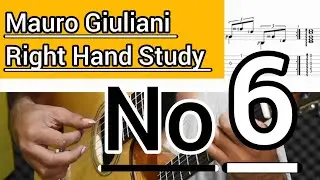 Mauro Giuliani 120 Arpeggio | No.6 _ Right Hand Studies