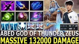 ABED [Zeus] Massive 132000 Damage vs Rank 1 Wisper [Timbersaw] & Grandmaster [Bloodseeker] | Dota 2