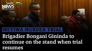 Senzo Meyiwa Murder Trial | Brigadier Bongani Gininda to continue on the stand when trial resumes