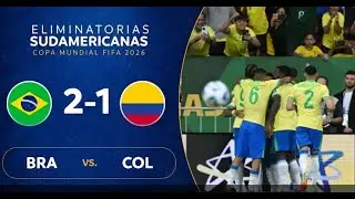 Brazil Vs Colombia Highlights  || 2 = 1 || FIFA World Cup 2026 || Qualifier Match March 21, 2025