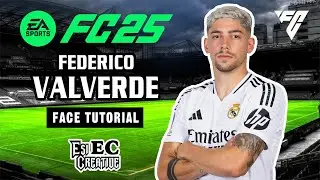 Federico Valverde face tutorial creation EA FC 25 clubs and career mod.