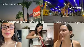 fui para MG, Outlet Fernão Dias, mercado e academia com minha mãe, bate papo sobre pele e skincare!