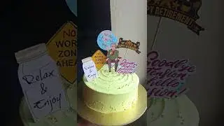 Retirement cake 🎉 #retirement #shorts#youtube