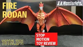 FIRE RODAN RADON 1993 SH Monsterarts Toy Review Stop Motion Godzilla Kaiju Movie Toys vs Kong BANDAI