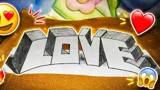 How to make 3d letter drawing on the paper for new bignner||illusion 3d letter drawing step by step