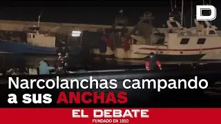 Tripulantes de 'narcolanchas' saludan impunes a quienes les graban desde un puerto de V&eacute;lez-M&aacute;laga