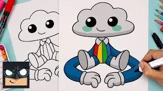 How To Draw Cloud Boy | Step by Step Poppy Playtime Art Lesson