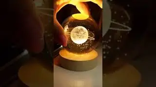 3d Galaxy crystal ball lamp #homedecor #gadgets #shorts #youtubeshorts