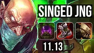 SINGED vs DIANA (JUNGLE) | 1.8M mastery, 6/2/12, 500+ games | BR Master | v11.13