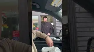 The first worker was not having it with the free meals 🤣 #shorts #viralvideo #wholesome