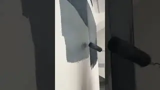 painting the walls of the house gray with a gradation of black