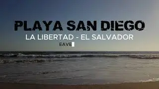 Dronie en Playa San Diego. La Libertad, El Salvador