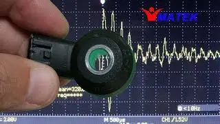 Vuruntu sens&ouml;r&uuml; osiloskop testi -Knock sensor oscilloscope test