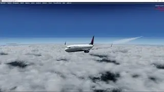 P3D V4.4 Delta Airlines PMDG 737-800NGX landing at Atlanta