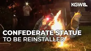 Statue of Confederate general toppled in 2020 to be reinstalled in DC