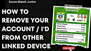 🦋 Score Match ! How to Remove Your Account / I'd from Other Linked Device ✅ 💯% Working Trick💓#viral