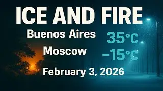 🥵❄️ February 3, 2026: Buenos Aires to Moscow, Extreme 50&deg;C Temp Contrast! 🌍