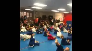 Kids warm ups at the Gracie Barra South Austin In House Tou
