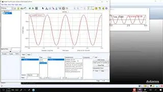 Msc Adams: pendulum mechanism & plotting measures