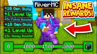 COMPLETING PASS TO BECOME *RICH* on BEST MINECRAFT GENS SERVER! | OPLegends | Tycoon Gens