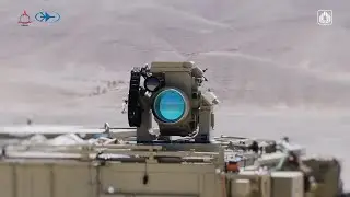 Israeli developed Iron Beam laser air defense in action