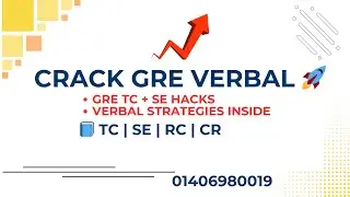 Boost Your GRE Verbal Score 💡 | TC/SE, RC & CR Full Strategy Session