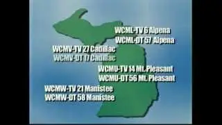 WCMV-27 Cadillac, MI, CMU PBS Public Television Sign On, 7 am, July 28, 2008
