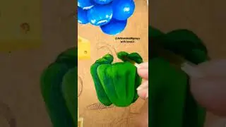 Capsicum 🫑 easy painting||please subscribe my channel and help me for growing my channel #shorts