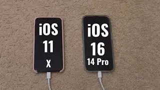 iPhone X iOS 11 vs iPhone 14 Pro iOS 16 Boot-up speed test