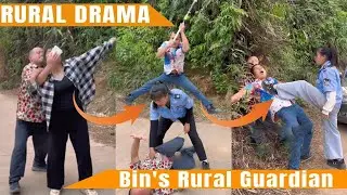 Two human traffickers knocked out a female security guard #rural #drama #story