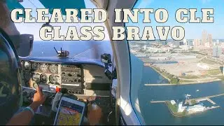 CLEARED INTO CLEVELAND CLASS BRAVO!! Landing Burke Lakefront Airport