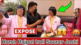 Harsh Rajput proper trolling Sourav Joshi vlogs 😱😅| Sourav Joshi wife exposed |