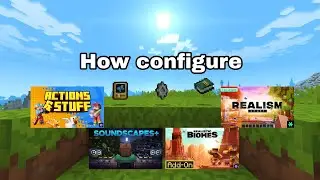 How to configure Actions & stuff, Realismcraft, Realistic Biomes and Soundscape+ | Minecraft Bedrock