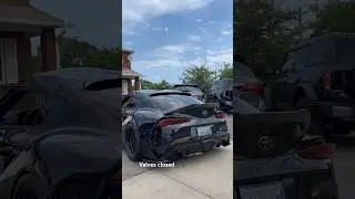 STUNNING SOUND!! MK5 SUPRA Armytrix Downpipe W/ Boostlogic exhaust