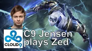 C9 Jensen - Zed vs. Corki - Euw LoL Challenger Quadra Highlights