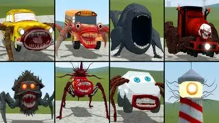 NEW MONSTER: CAR EATER, SCHOOL BUS EATER, THE BLOOP, MONSTER HOUSE, LIGHT HOUSE AND FRIENDS IN GMOD!
