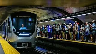 Walkthrough of the AZUR metro cars